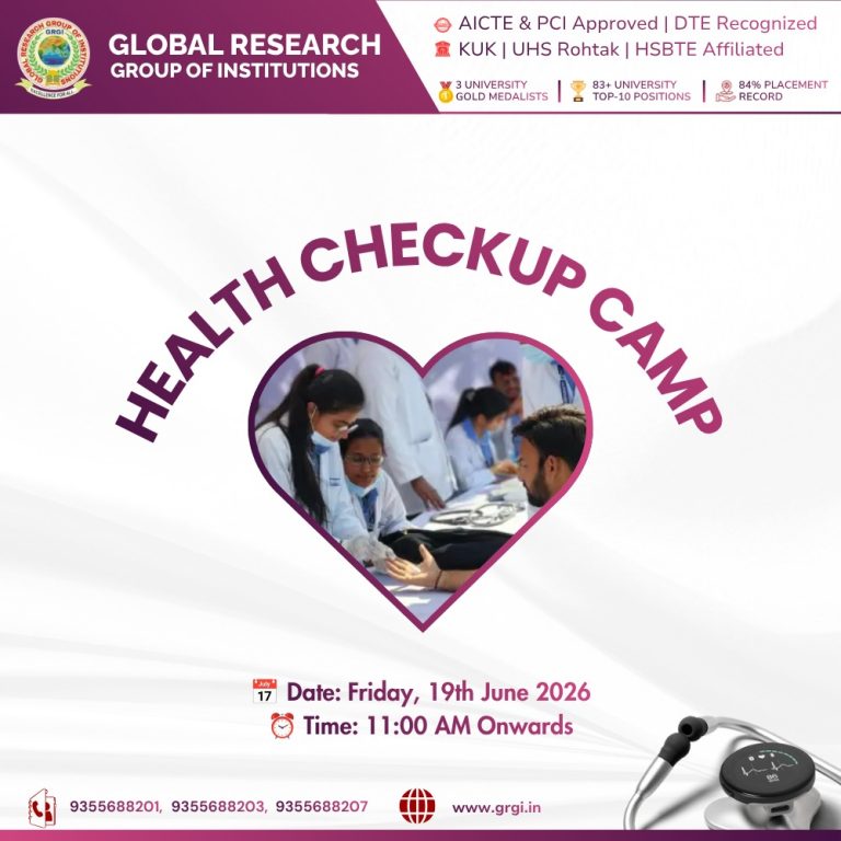 Free Health Checkup Camp Successfully Organized at GRIP
