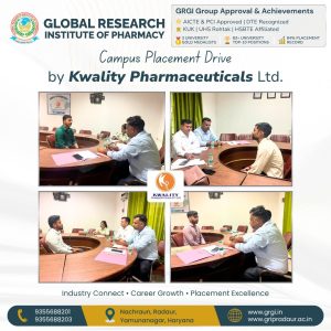 Campus Placement Drive by Kwality Pharmaceuticals Ltd. | GRIP Radaur