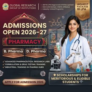 Admission Open College Haryana – Start Your Pharmacy Career with GRIP