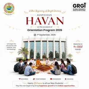 Havan & Orientation Program 2026 at GRGI Haryana: A New Beginning, A Bright Journey