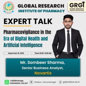 PharmacoVigilance in the Era of Digital Health and Artificial Intelligence | GRGI Radaur, Haryana